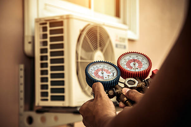 Professional Ac Installation technician working in Canton, MA